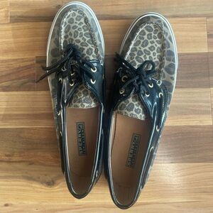 Sperry Leopard Boat Shoes